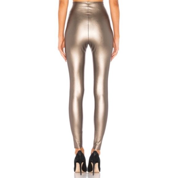 Commando Faux Leather Leggings in Color Gold - Picture 3 of 6